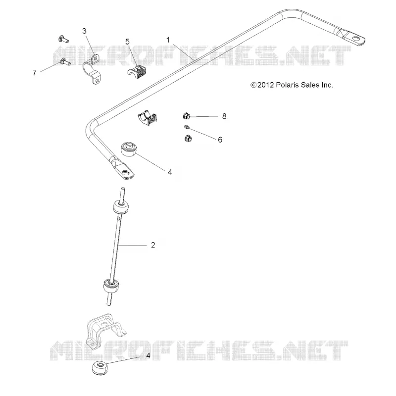 SUSPENSION, BARRE DE TORSION, REAR
