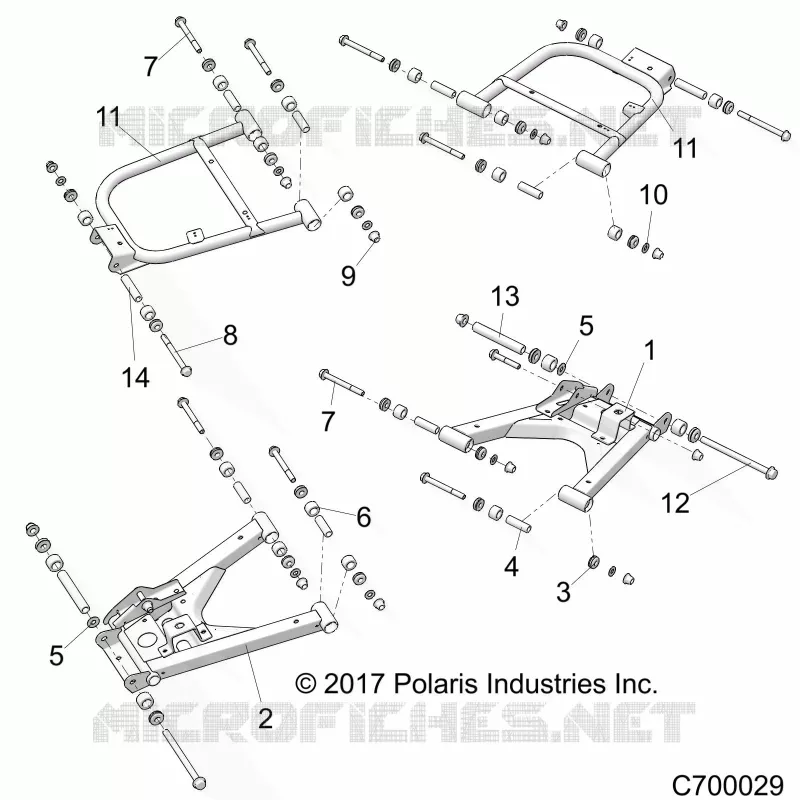 SUSPENSION ARRIERE CONTROL ARMS