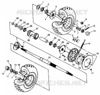 PONT ARRIERE Scrambler 400L W97BC38C (4939893989C005)