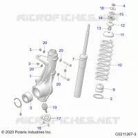 SUSPENSION, JAMBE DE FORCE AVANT