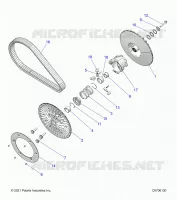 SYSTÃˆME DE TRANSMISSION, SECONDARY CLUTCH