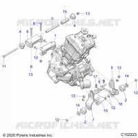 MOTEUR, MOUNTING & LONG BLOCK