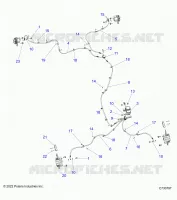 BRAKES, BRAKE LINES AND MAITRE CYLINDRE -R24RRED4JA (C730797)