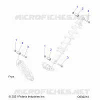 SUSPENSION, SUPPORT AMORTISSEUR , REAR SUSP.