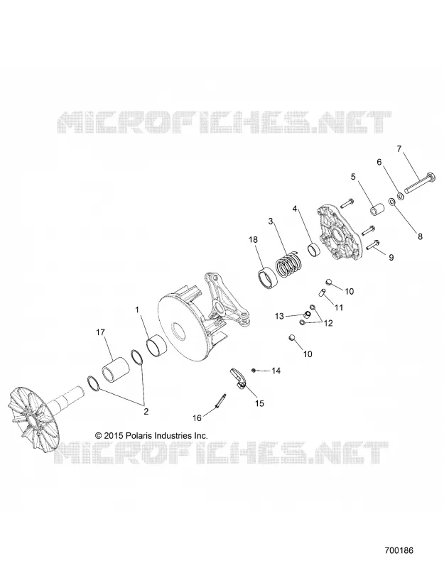SYSTÈME DE TRANSMISSION, PRIMARY CLUTCH