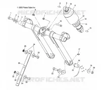 SUSPENSION AVANT TORQUE ARM AND AMORTISSEUR