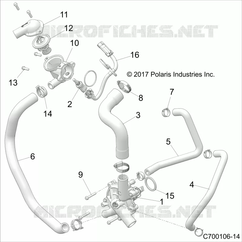 MOTEUR, WATERPUMP AND BYPASS