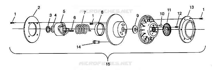 EMBRAYAGE DE TRANSMISSION CLASSIC 0942865 AND  CLASSIC TOURING 0942875 (4924962496030A)