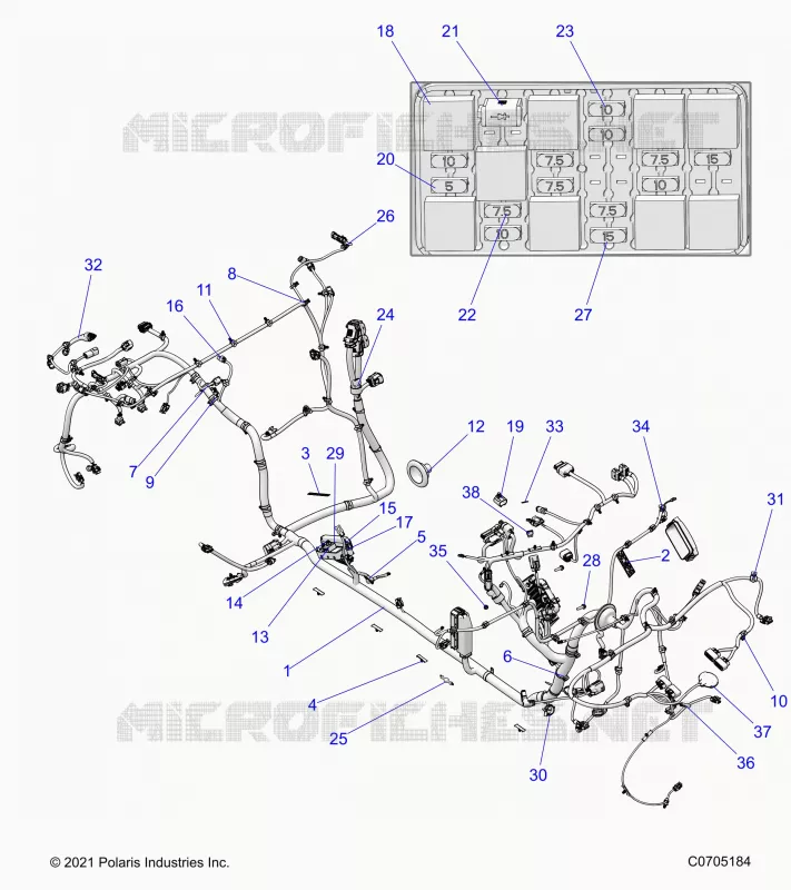 ELECTRICITE, WIRE HARNESS, CHASSIS