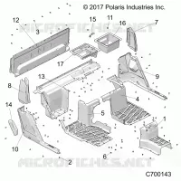 PLANCHER, REAR
