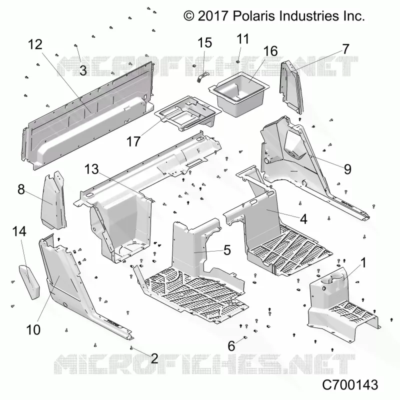 PLANCHER, REAR