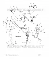 SUSPENSION, CONTROL ARMS, SPINDLE AND AMORTISSEUR MNTG
