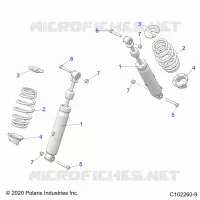 SUSPENSION, AMORTISSEUR AVANT