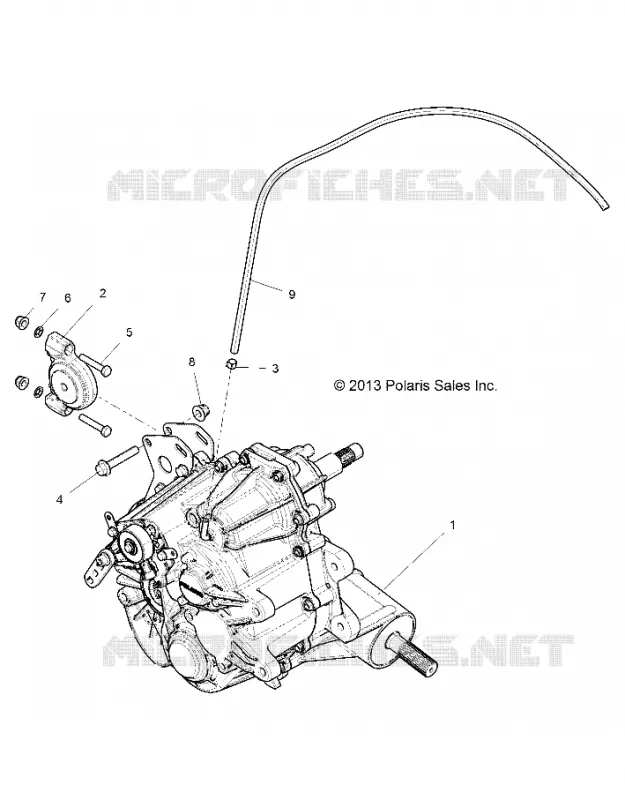 DRIVE TRAIN, MAIN SUPPORT PONT