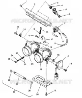 CORPS DE PAPILON ASSEMBLY 500 EFI 0963774 and EUROPEAN 500 EFI E963774 (4936183618C011)