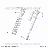 SUSPENSION, AMORTISSEUR AVANT MOUNTING, STANDARD/PREMIUM