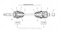 ARBRE DE TRANSMISSION ARRIERE