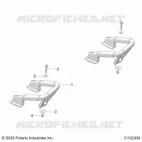 CARROSSERIE ARRIERE RACK, HANDGRIPS