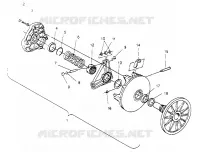 EMBRAYAGE DE TRANSMISSION ASSEMBLY 600 XCR 0951676 (4929132913B014)