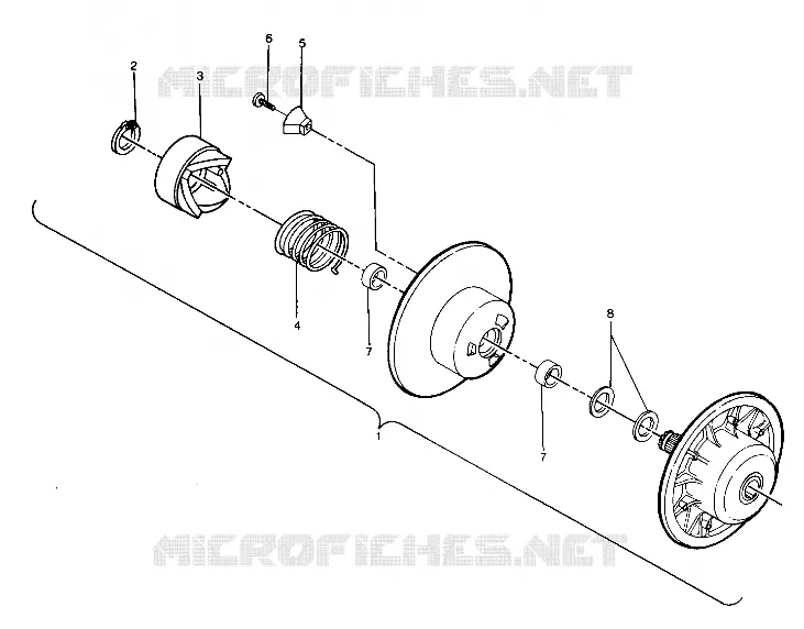 EMBRAYAGE DE TRANSMISSION ASSEMBLY (4913501350024A)