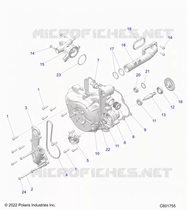 ENGINE, SYSTÃˆME DE REFROIDISSEMENT/WATER PUMP