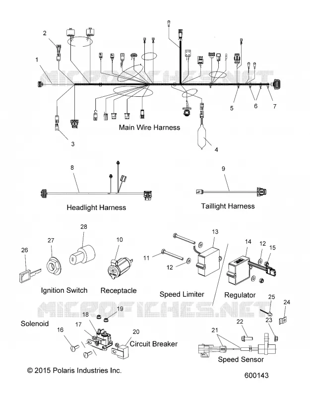 ELECTRICITE, WIRE HARNESSES AND COMPONENTS
