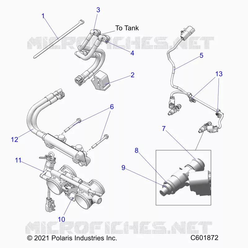 SYSTÃˆME D'ALIMENTATION, RAIL, LINES AND THROTTLE BODY