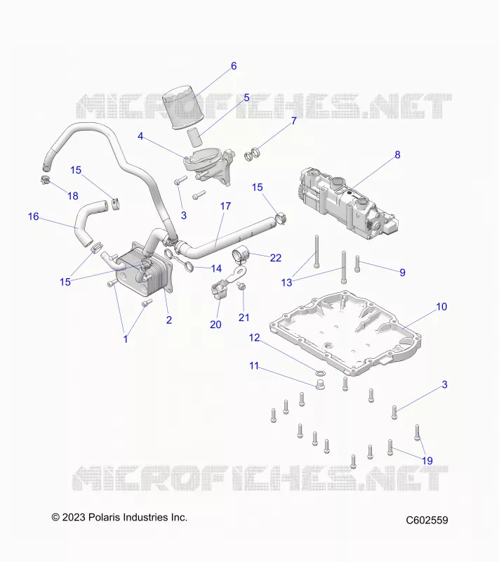 POMPE A HUILE/FILTER/COOLER/HOSES