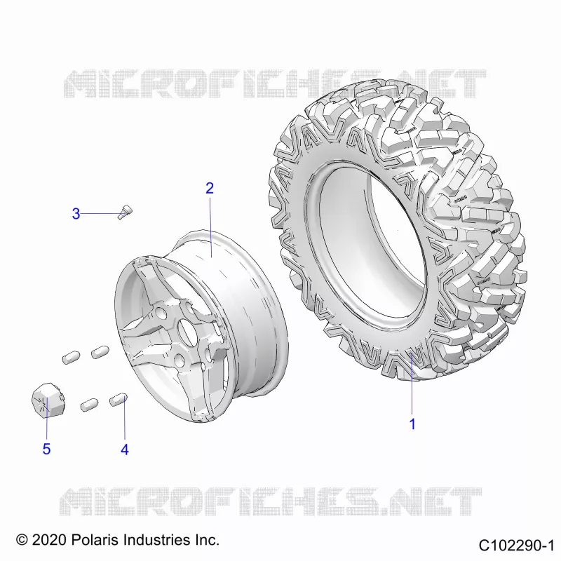ROUES, FRONT TIRE