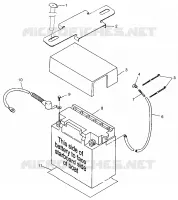 SUPPORT BATTERIE SLTX B974590 and INTL. SLTX I974590 (4941214121B005)