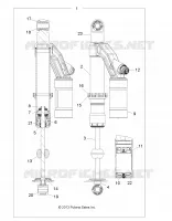 SUSPENSION, AMORTISSEUR ARRIERE