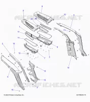CARROSSERIE ARRIERE FENDERS AND BEZELS- Z24NME99NM (C0705025-9)
