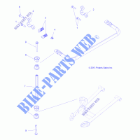 BARRE STABILISATRICE   A14GH85AD/EAI (49ATVSTABILIZER14850SCRAM) pour Polaris SCRAMBLER 850 XP HO / EPS de 2014