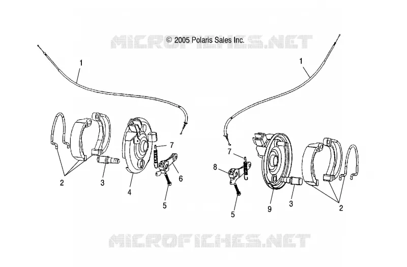 FREIN AVANT - A17YAF11A5/N5 (4999202399920239B11) Polaris SPORTSMAN 110 2019 SPORTSMAN 110 EFI  SPORTSMAN 110