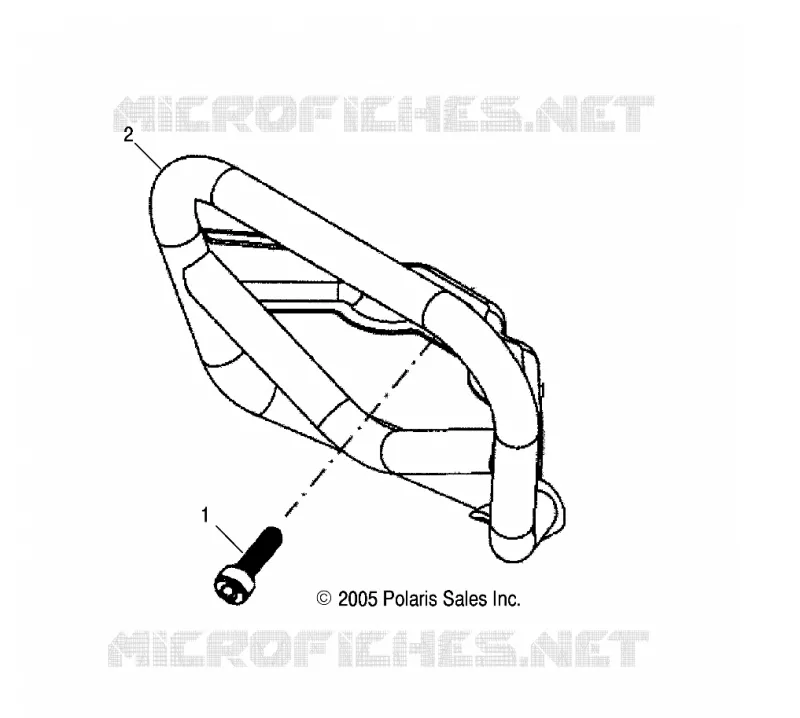 CHASSIS, PARE CHOCS - A16YAP20AF (49ATVPARE CHOCS07PHX) Polaris PHOENIX 200 2016 PHOENIX 200  PHOENIX 200