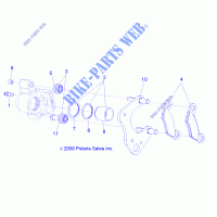 FREIN AVANT CALIPER   A16SVE95AA/AM  pour Polaris SCRAMBLER XP 1000 de 2016