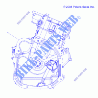 MOTEUR COMPLET   A14ZN5EAB/C/M/S (49ATVMOTEUR09SPXP550) pour Polaris SPORTSMAN XP 550 EPS de 2014