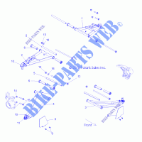 SUSPENSION AVANT CONTROL ARMS   Z15VHA57AJ/E57AS/AK (49RGRSUSPFRT11RZR) pour Polaris RZR 570 de 2015