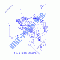 SYSTÈME DE TRANSMISSION, FRONT PONT   Z15VHA57AJ/E57AS/AK (49RGRPONTMTG11RZR) pour Polaris RZR 570 de 2015