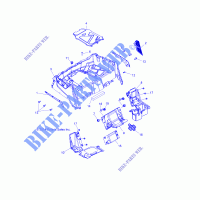 PORTE BAGAGES ARRIERE and FENDERS   Z15VHA57FJ (49RGRRACKMTG15570EU) pour Polaris RZR 570 EU de 2015