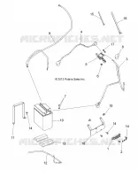 BATTERIE   A14MH5EAA/EAC/EAJ (49ATVBATTERIE14570) pour Polaris SPORTSMAN 570 EFI EPS de 2014