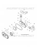 CARTER EMBRAYAGE    A14MH5EAA/EAC/EAJ (49ATVEMBRAYAGECVR14SP570HD) pour Polaris SPORTSMAN 570 EFI EPS de 2014