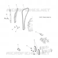 CHAINEE DE DISTRIBUTION AND SPROCKET   A14MH5EAA/EAC/EAJ (49RGRCAM12RZR570) pour Polaris SPORTSMAN 570 EFI EPS de 2014