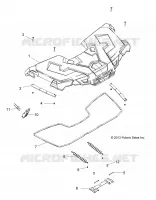 COFFRE AVANT   A14MH5EAA/EAC/EAJ (49ATVSTORAGE14SP570) pour Polaris SPORTSMAN 570 EFI EPS de 2014