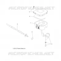 DIRECTION, INSTRUMENTS, ACCELERATEUR ASM. AND CABLE   A14MH5EAA/EAC/EAJ (49ATVINSTRUMENTS13850SCRAM) pour Polaris SPORTSMAN 570 EFI EPS de 2014