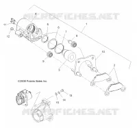 FREIN ARRIERE CALIPER   A14MH5EAA/EAC/EAJ (49ATVFREINRR09SP500) pour Polaris SPORTSMAN 570 EFI EPS de 2014