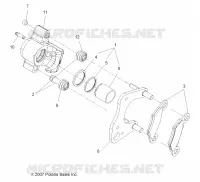 FREIN AVANT CALIPER   A14MH5EAA/EAC/EAJ (49ATVFREINFRT08SP500) pour Polaris SPORTSMAN 570 EFI EPS de 2014