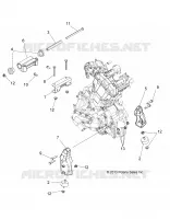 MOTEUR, MOUNTING   A14MH5EAA/EAC/EAJ (49ATVMOTEURMTG14SP570) pour Polaris SPORTSMAN 570 EFI EPS de 2014
