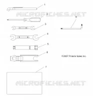 OUTILS   A14MH5EAA/EAC/EAJ (49ATVTOOL08SP500) pour Polaris SPORTSMAN 570 EFI EPS de 2014