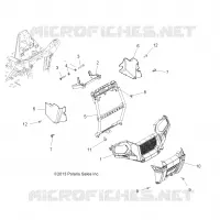 PARE CHOCS AVANT AND MOUNTING   A14MH5EAA/EAC/EAJ (49ATVPARE CHOCS14SP570) pour Polaris SPORTSMAN 570 EFI EPS de 2014